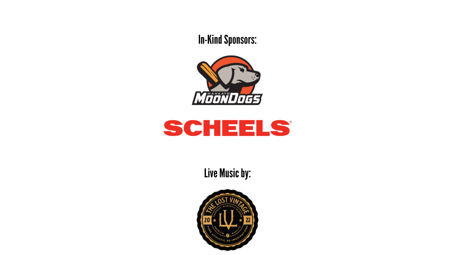 List of Sponsors for the Men's Event