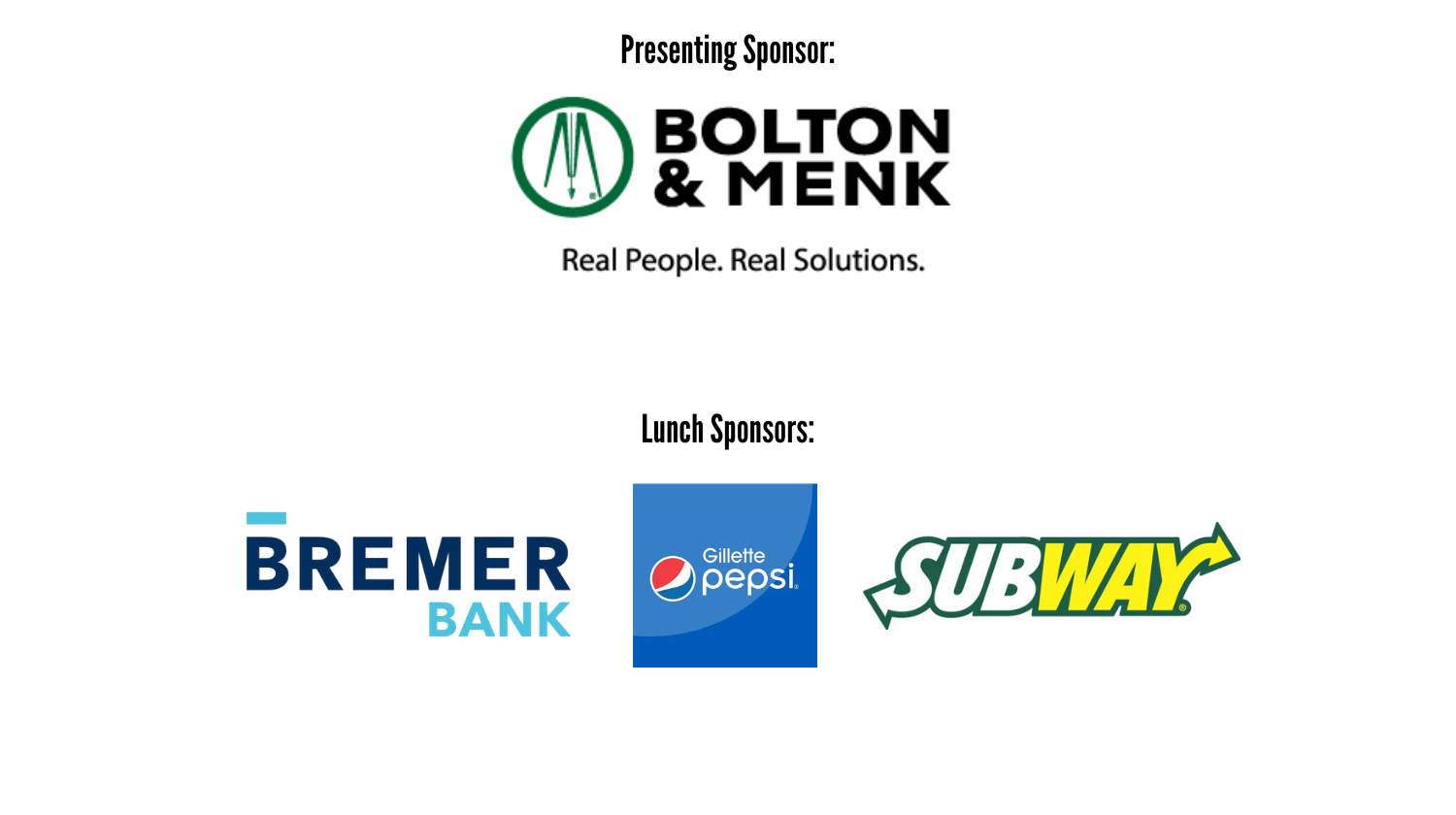 List of sponsors for 2026 Campaign Kickoff