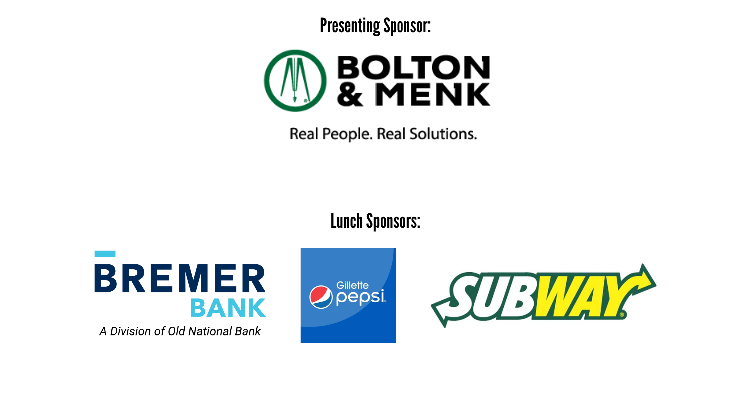 List of sponsors for 2026 Campaign Kickoff