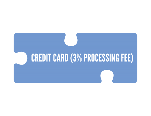 Credit Card (3% processing fee)