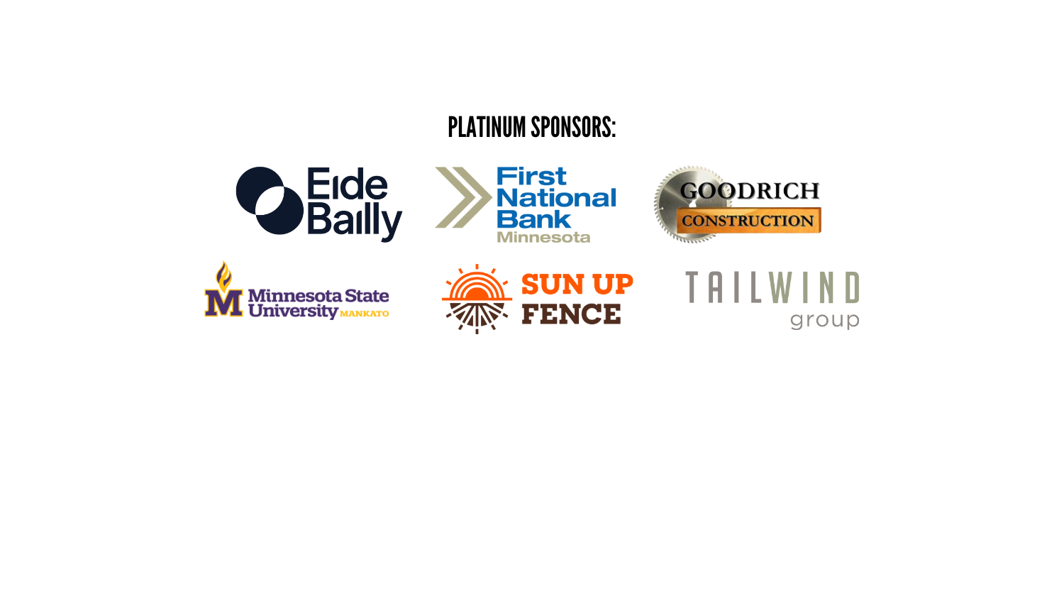 List of sponsors for the Fire & Ice Ball