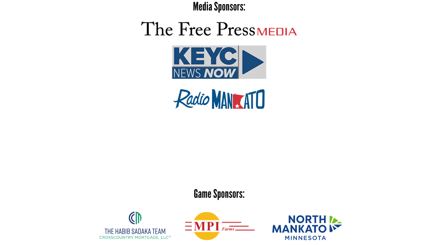 List of Sponsors for the Men's Event