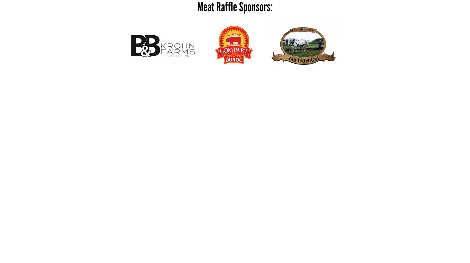 List of Sponsors for the Men's Event