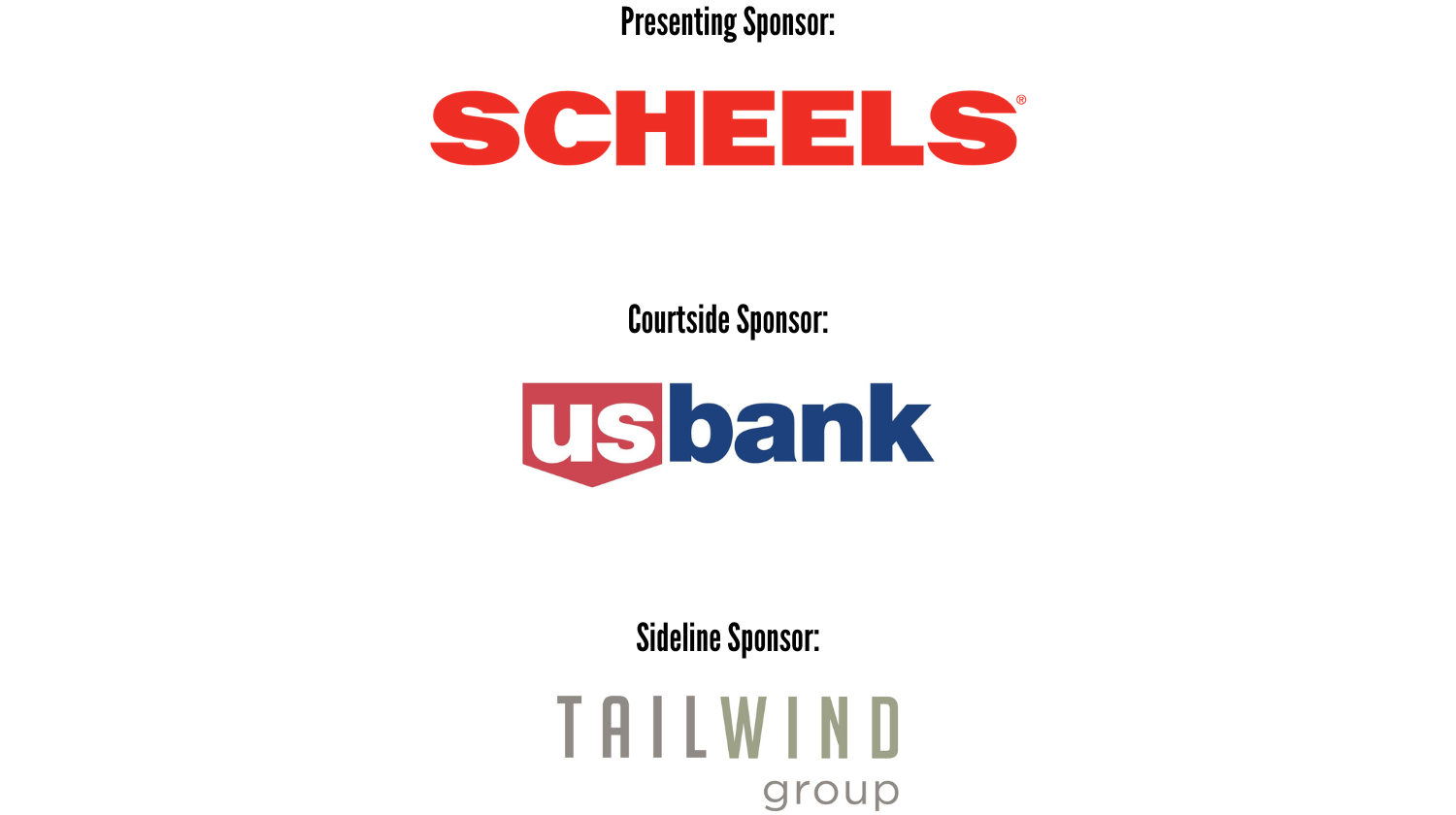 List of sponsors for Human Foosball