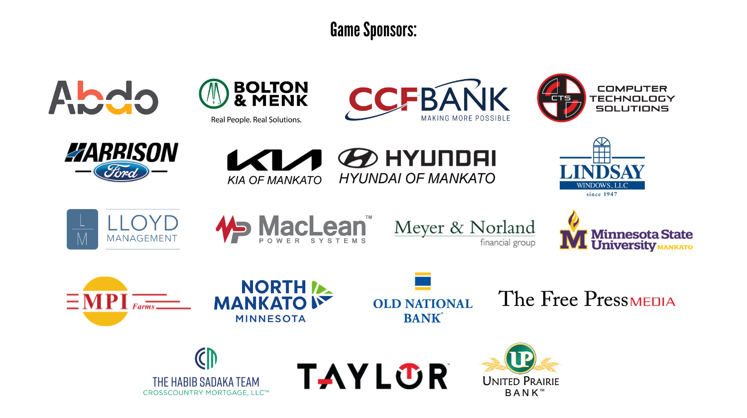List of sponsors5